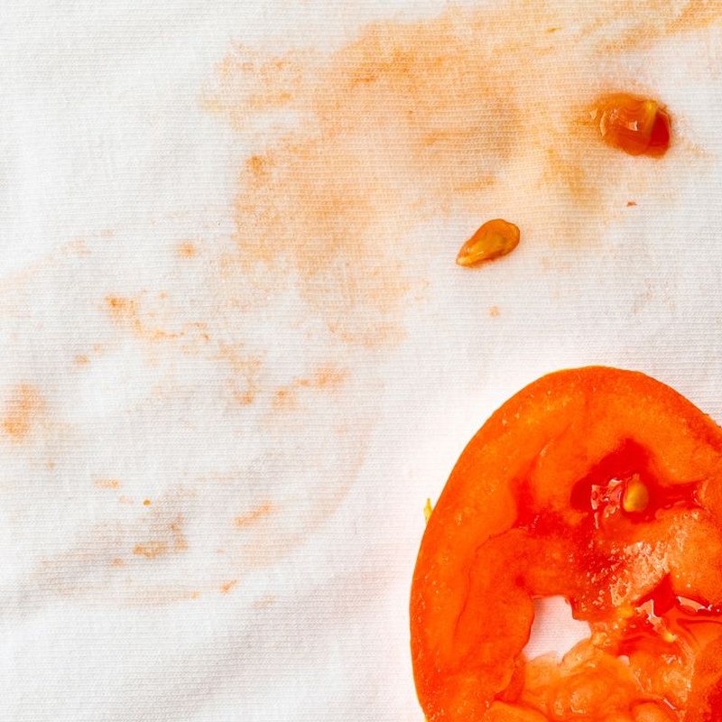 Protein shake stain on fabric