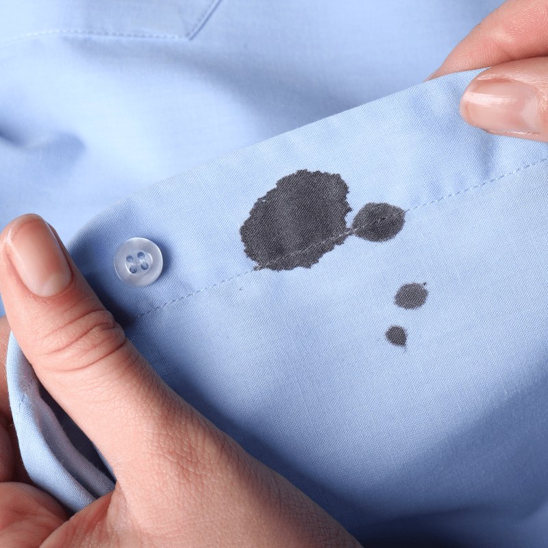 Grease stain on fabric